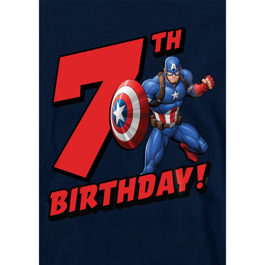 CAPTAIN AMERICA  Felpa Con Cappuccio 7° Compleanno Da Indossare 