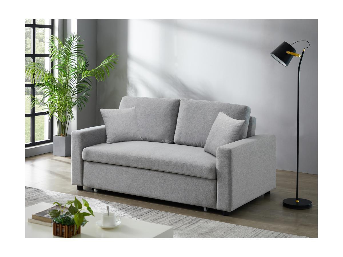 Vente-unique Schlafsofa 3Sitzer INIZOR Stoff  