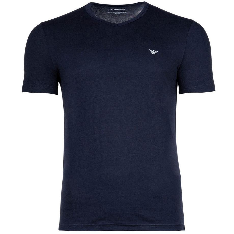 EMPORIO ARMANI Core Logoband Regular Fit Col V T-Shirt Lot de 2  