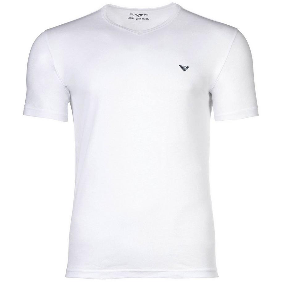 EMPORIO ARMANI Core Logoband Regular Fit Col V T-Shirt Lot de 2  