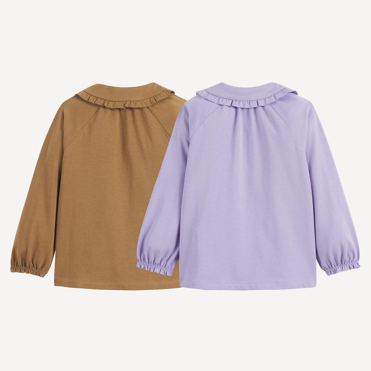 La Redoute Collections  2er-Pack Langarm-Shirts mit Bubikragen 