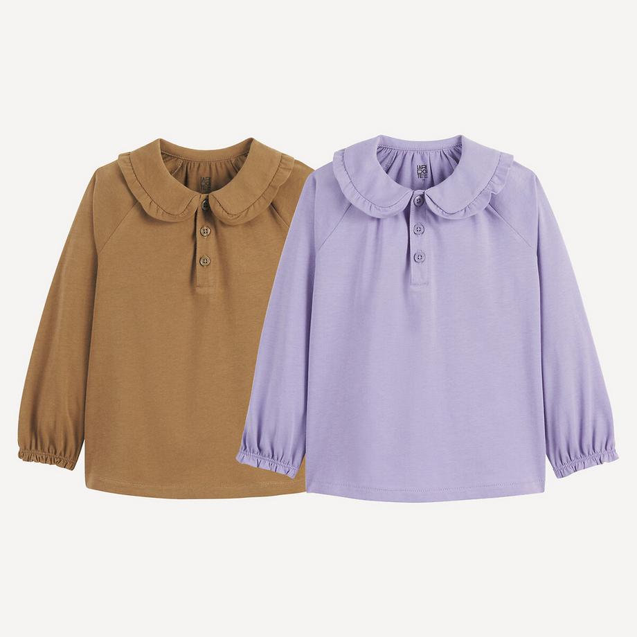 Lot de 2 T-shirts manches longues