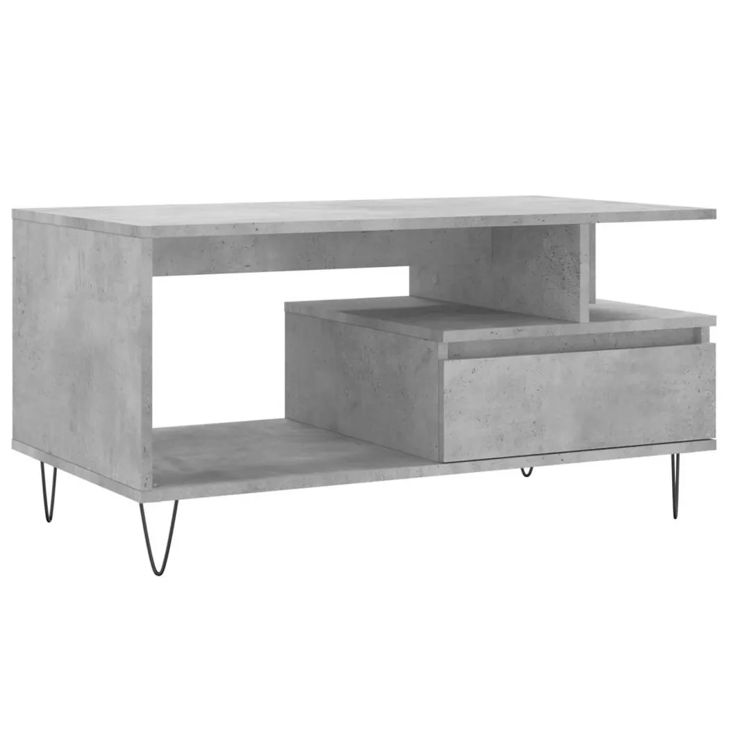 VidaXL - Table basse bois d'ingénierie, One Size, Gris