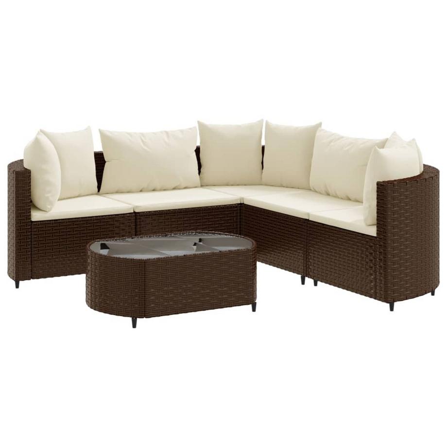 set salotto da giardino Polirattan