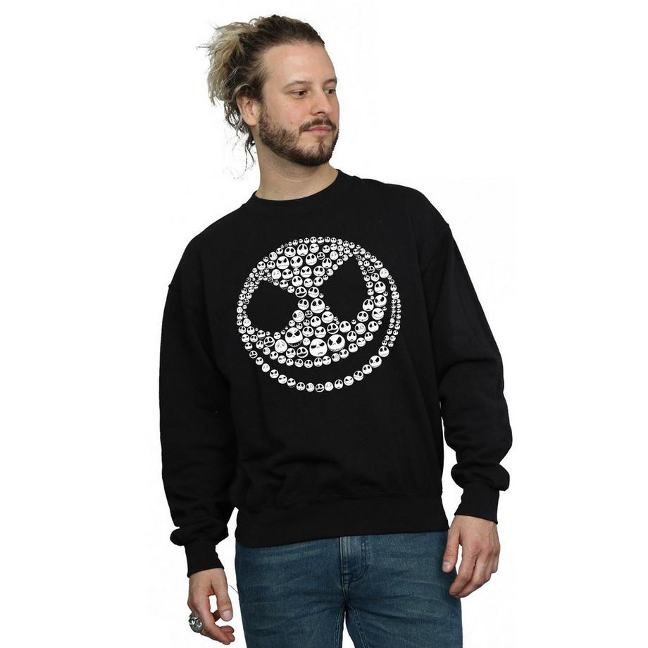 Disney Nightmare Before Christmas Jack Skellington Visages Sweatshirt  