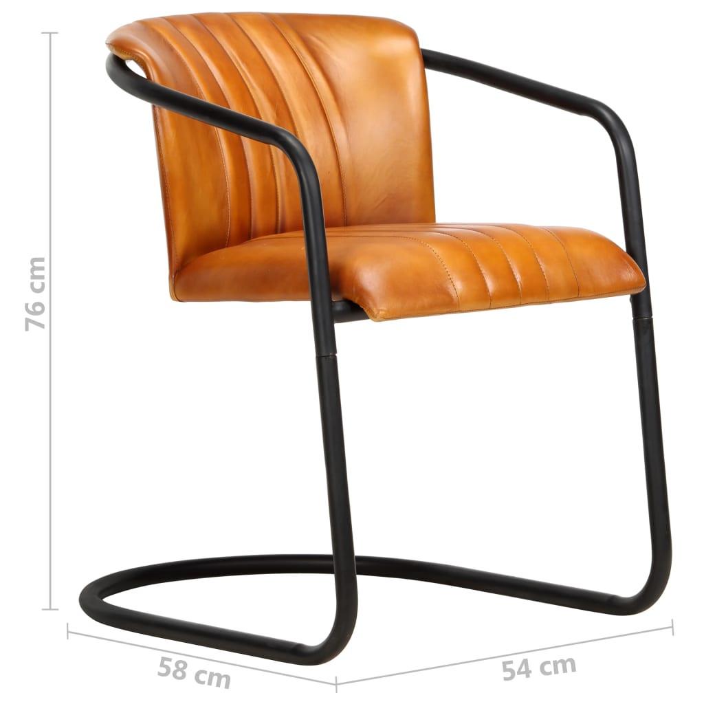 VidaXL Chaise de salle à manger cuir  