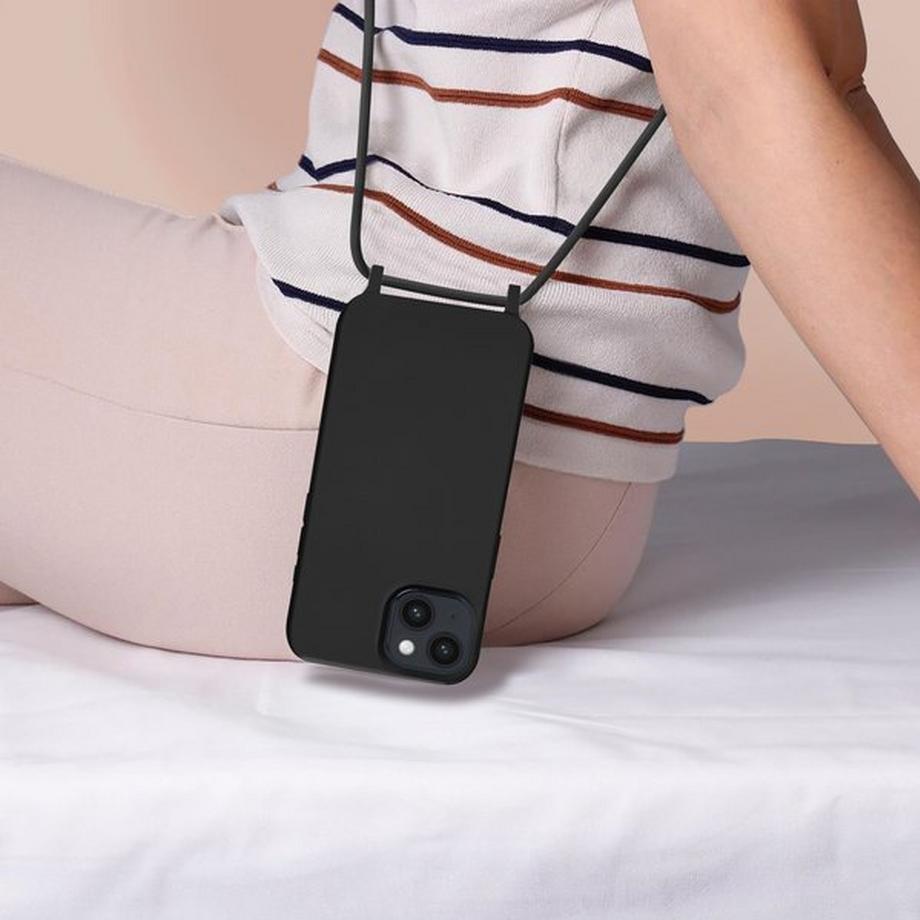 Avizar  Coque Cordon iPhone 14 Noir 