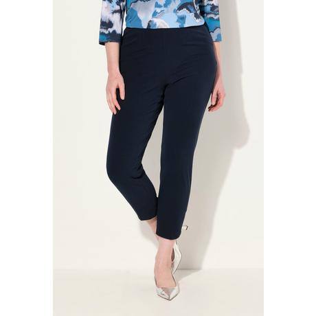 Ulla Popken  Pantalon 7/8, passepoil, taille élastique, jambe slim 