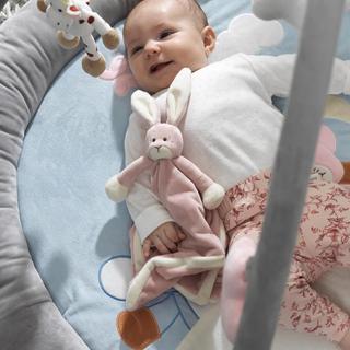 TEDDYKOMPANIET  Schmusetuch Hase Dusty Rosa (35cm) 