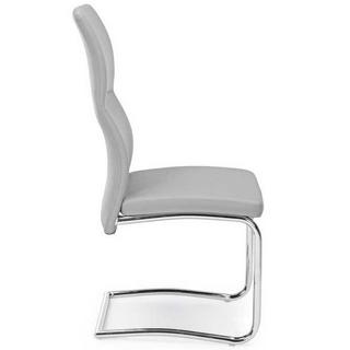 mutoni Chaise Cantilever Thelma gris clair  