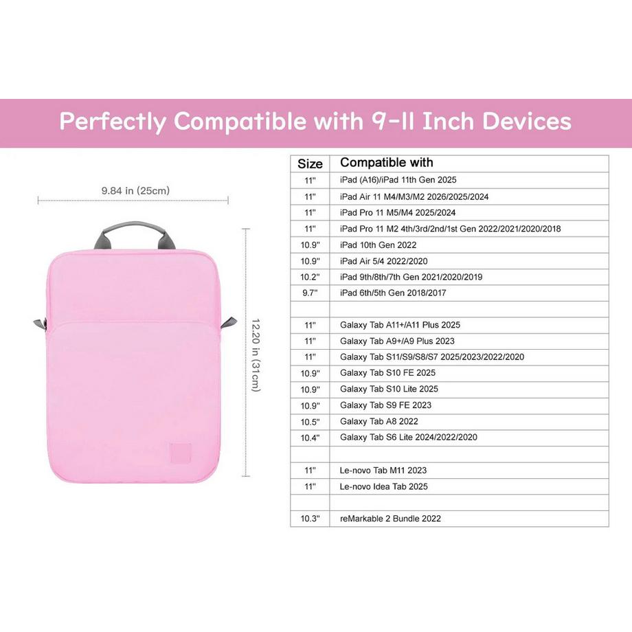 Only-bags.store Tablet-Hülle mit Schultergurt und Griff  