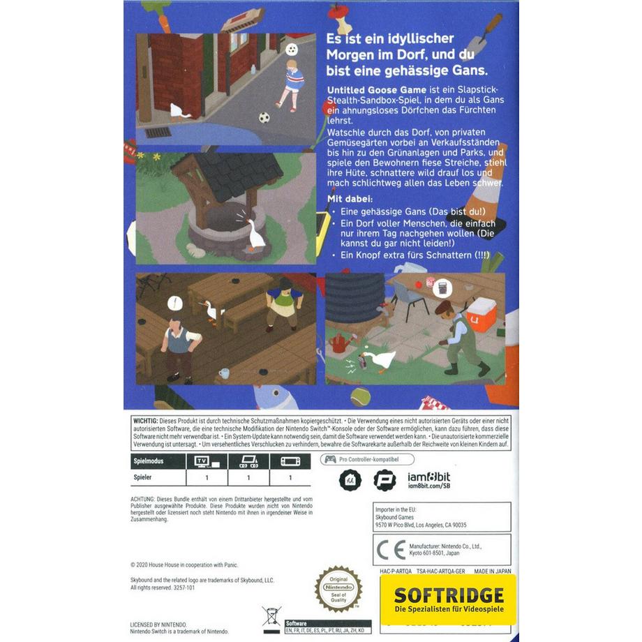 GAME  Untitled Goose Game 