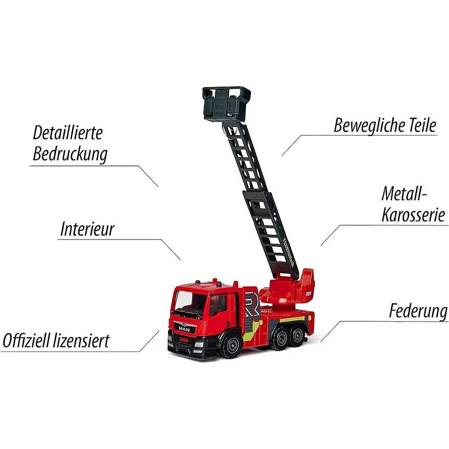 Majorette  SOS Camion vigili del fuoco MAN TGS Rosenbauer 