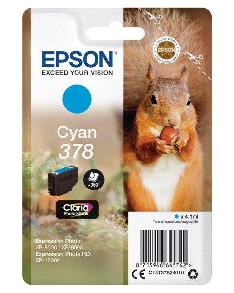 EPSON  EPSON Tintenpatrone 378 cyan T378240 XP-8500/8505/15000 360 Seiten 