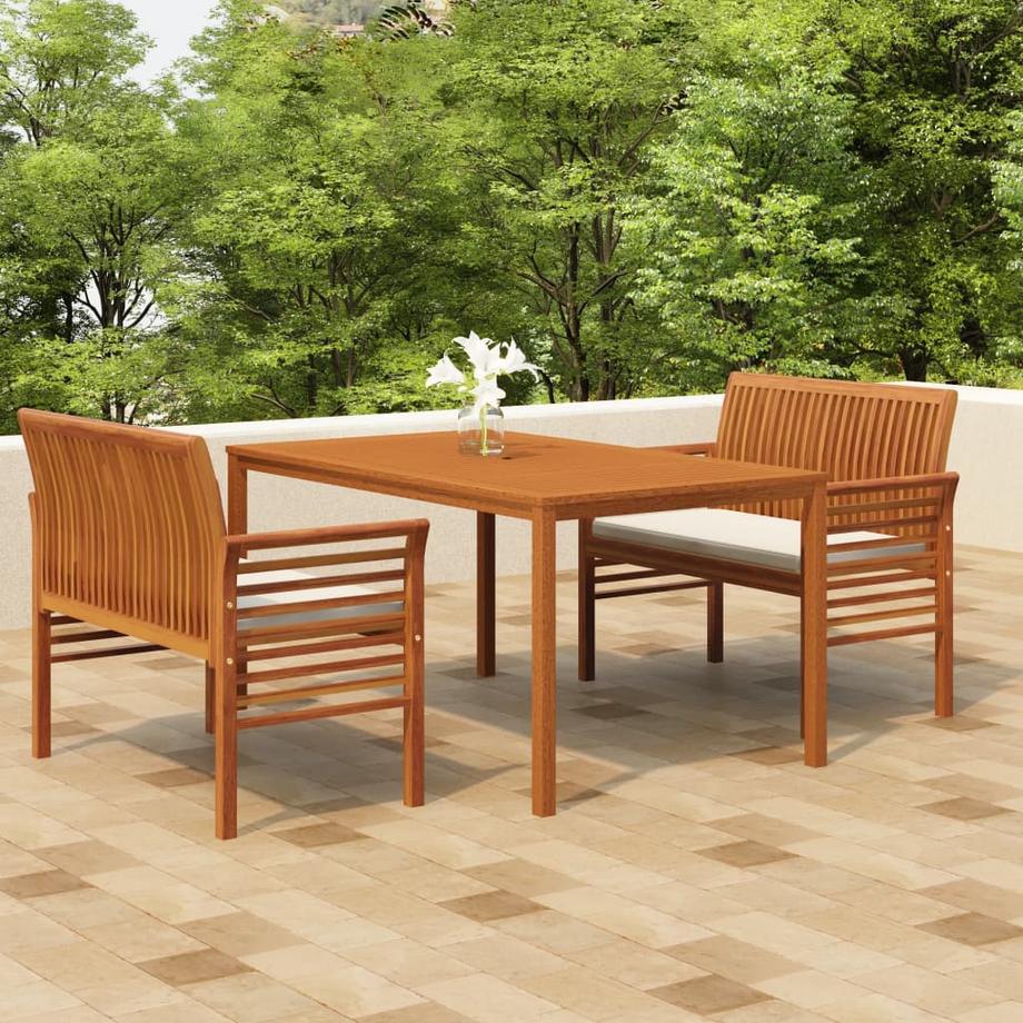 VidaXL Ensemble de salle à manger d'extérieur bois d'acacia  