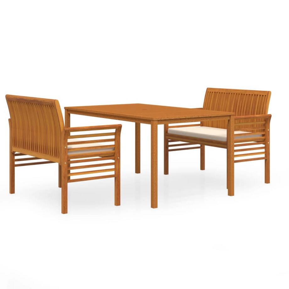 Ensemble de salle à manger d'extérieur bois d'acacia