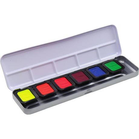Talens TALENS Perlglanzfarbe Finetec Box FN9000 Premium Neon 6 Farben  