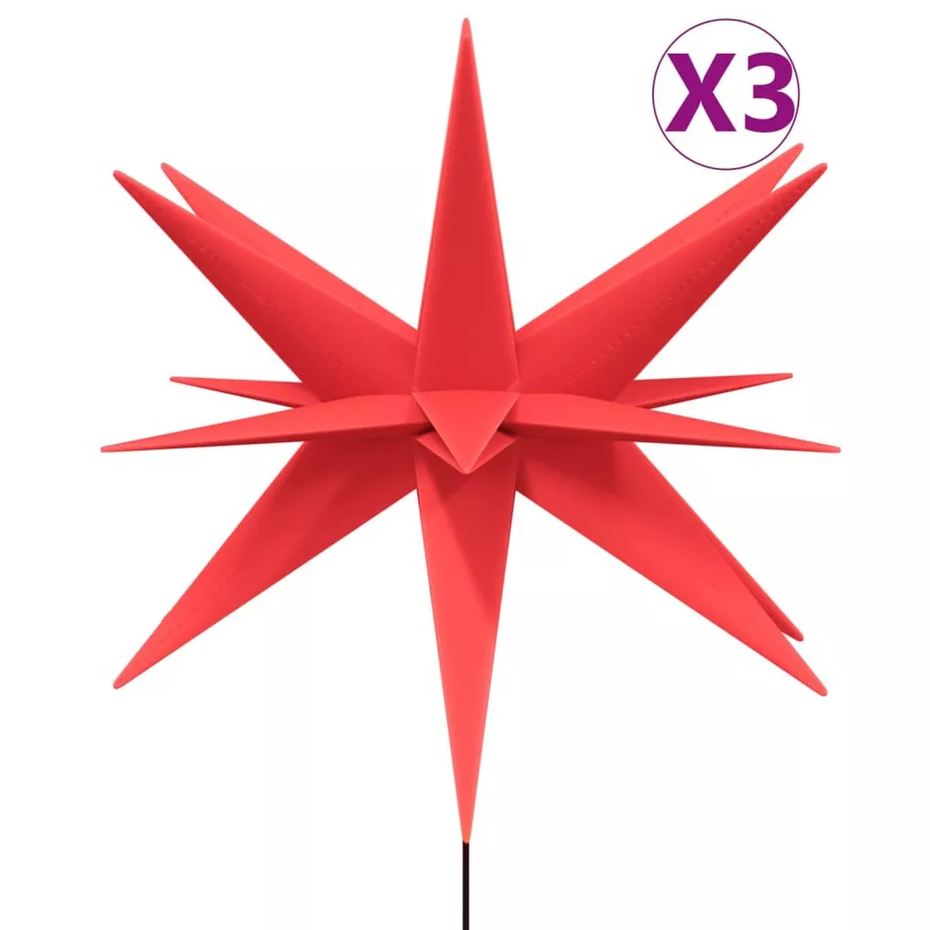 VidaXL - Lumière de noël, One Size, Rouge Bariolé