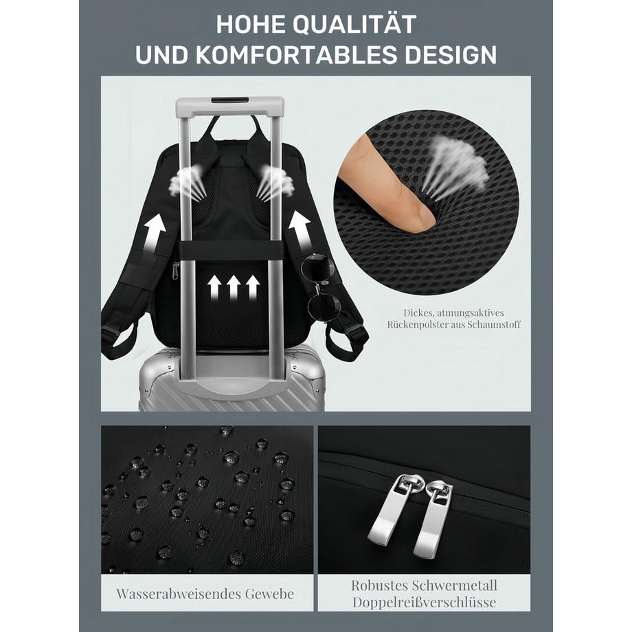Only-bags.store Große Reise Handgepäck Anti-Diebstahl Rucksack  