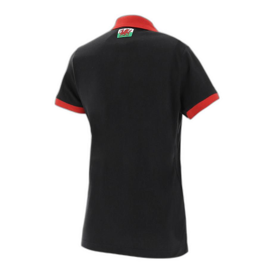 macron Wales Rugby XV Merch Kurzarm Poloshirt  