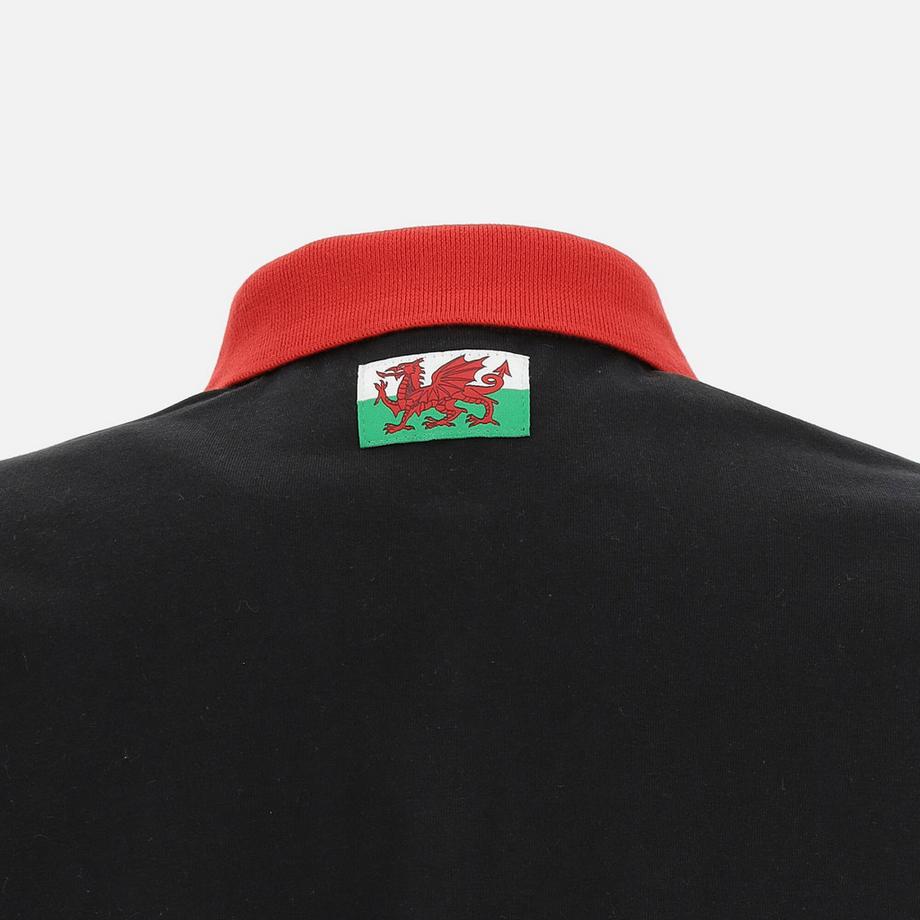 macron Wales Rugby XV Merch Kurzarm Poloshirt  