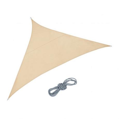 B2X Voile d'ombrage polyester triangulaire sable  