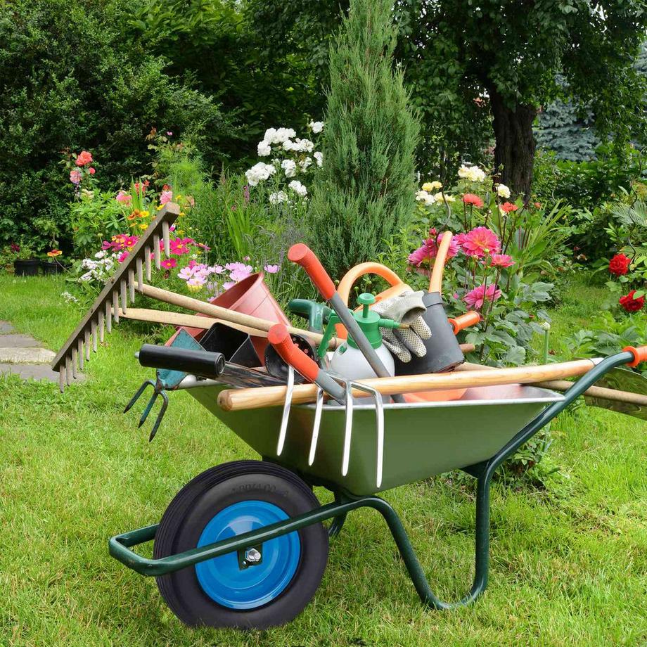 B2X  Räder für Schubkarre mit Luftbereifung 4.00-8 Achse 