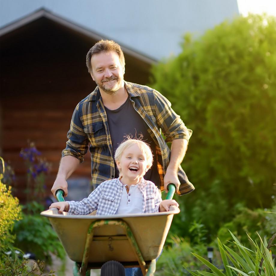 B2X  Räder für Schubkarre mit Luftbereifung 4.00-8 Achse 