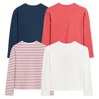 La Redoute Collections  4er-Pack Langarmshirts mit Message-Prints 