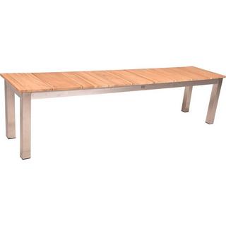 mutoni pleasure Garten Essgruppe Dallas Teak natur silber (3-tlg)  