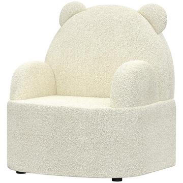 Fauteuil pour enfant, canapé pour enfant en peluche douce, en forme d'ours, chaise pour enfant de 1,5 à 3 ans, chambre d'enfant, salle de jeux, beige