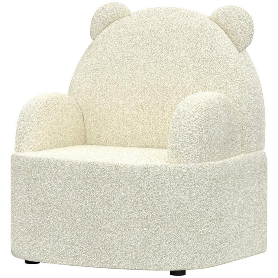 Northio Fauteuil pour enfant, canapé pour enfant en peluche douce, en forme d'ours, chaise pour enfant de 1,5 à 3 ans, chambre d'enfant, salle de jeux, beige  