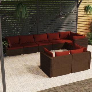 VidaXL Garten lounge set poly-rattan  