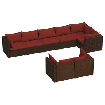 set salotto da giardino Polirattan