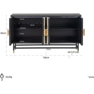 mutoni Sideboard Novas Mango gold 150x40  