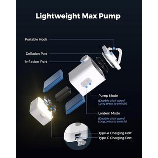 Flextail  MAX PUMP 2 PLUS Pompe à air rechargeable 4 en 1 