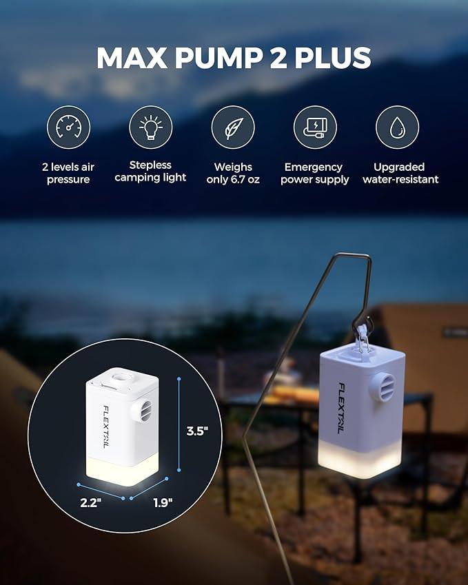 Flextail  MAX PUMP 2 PLUS Pompe à air rechargeable 4 en 1 