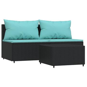 Garten lounge set poly-rattan