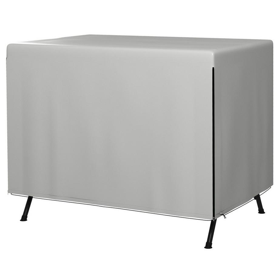 Abdeckplane Für Gartenmöbel Wasserdicht & Uv-Schutz Schutzhülle, Rechteckig, Pe, Grau, 215X155X150Cm