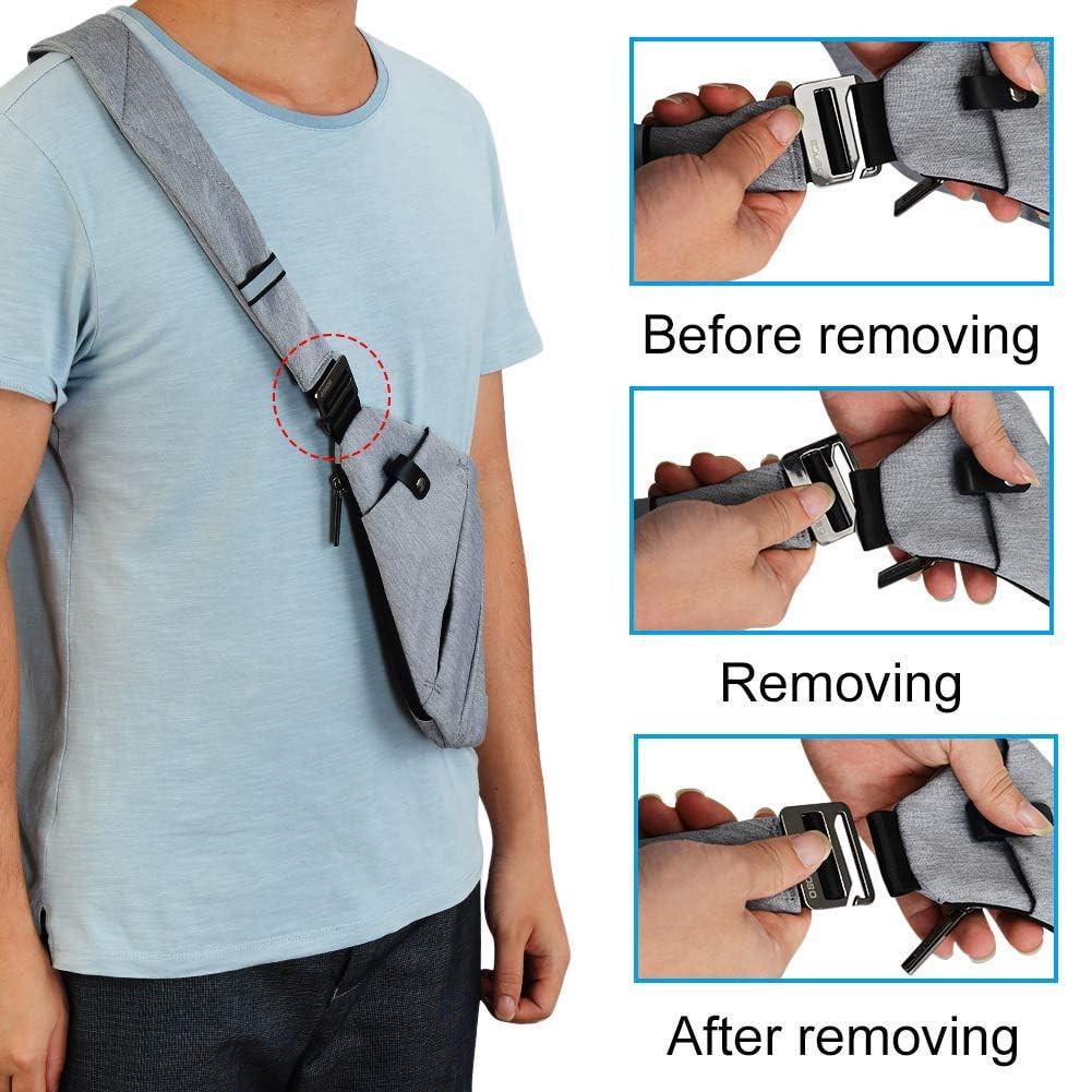 Only-bags.store Wasserdichte Mini Sling Bag Mehrere Taschen Anti-Diebstahl  