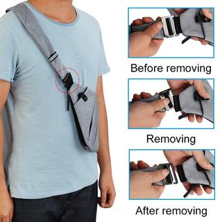 Only-bags.store Wasserdichte Mini Sling Bag Mehrere Taschen Anti-Diebstahl  