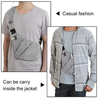 Only-bags.store Wasserdichte Mini Sling Bag Mehrere Taschen Anti-Diebstahl  