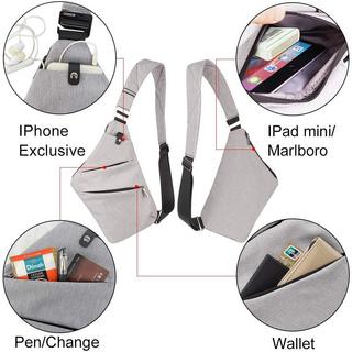 Only-bags.store Wasserdichte Mini Sling Bag Mehrere Taschen Anti-Diebstahl  