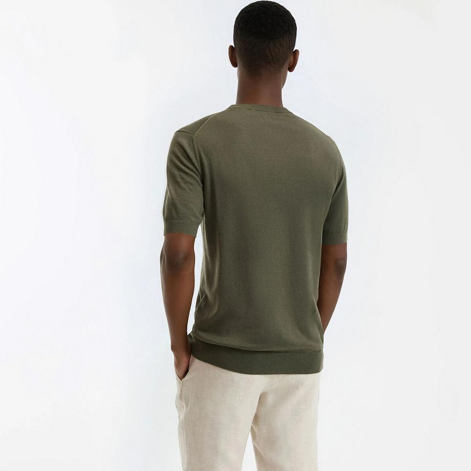 La Redoute Collections Strick T-Shirt Rundhalsausschnitt  