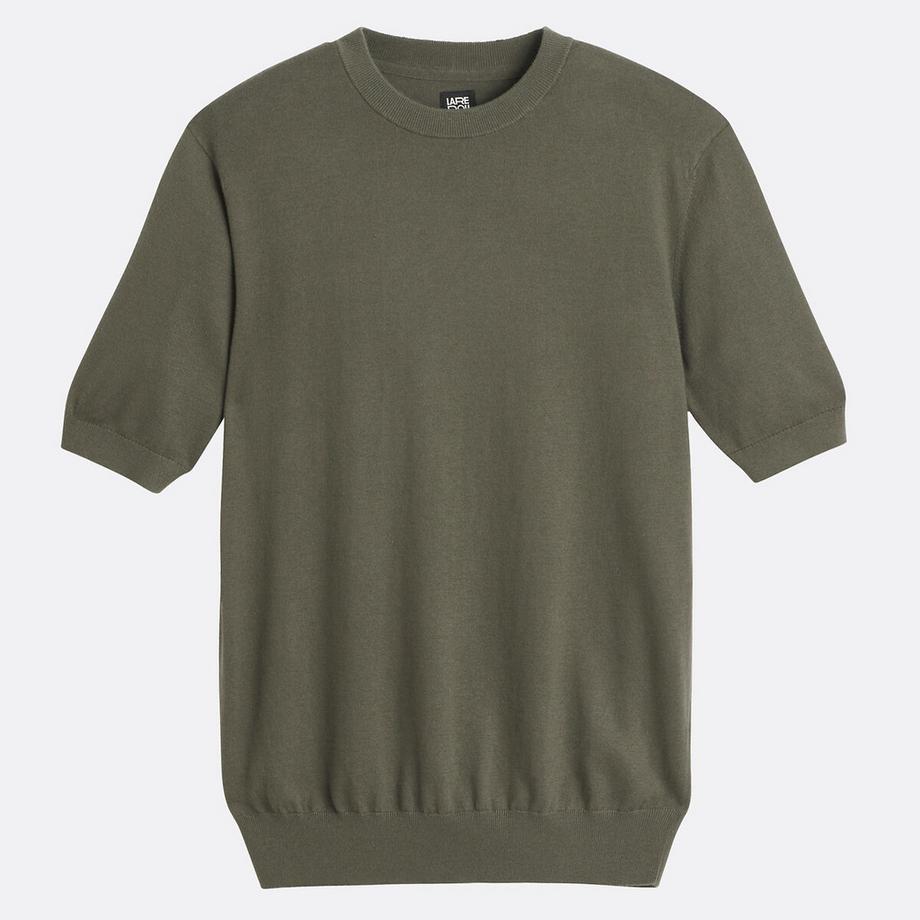 La Redoute Collections Strick T-Shirt Rundhalsausschnitt  