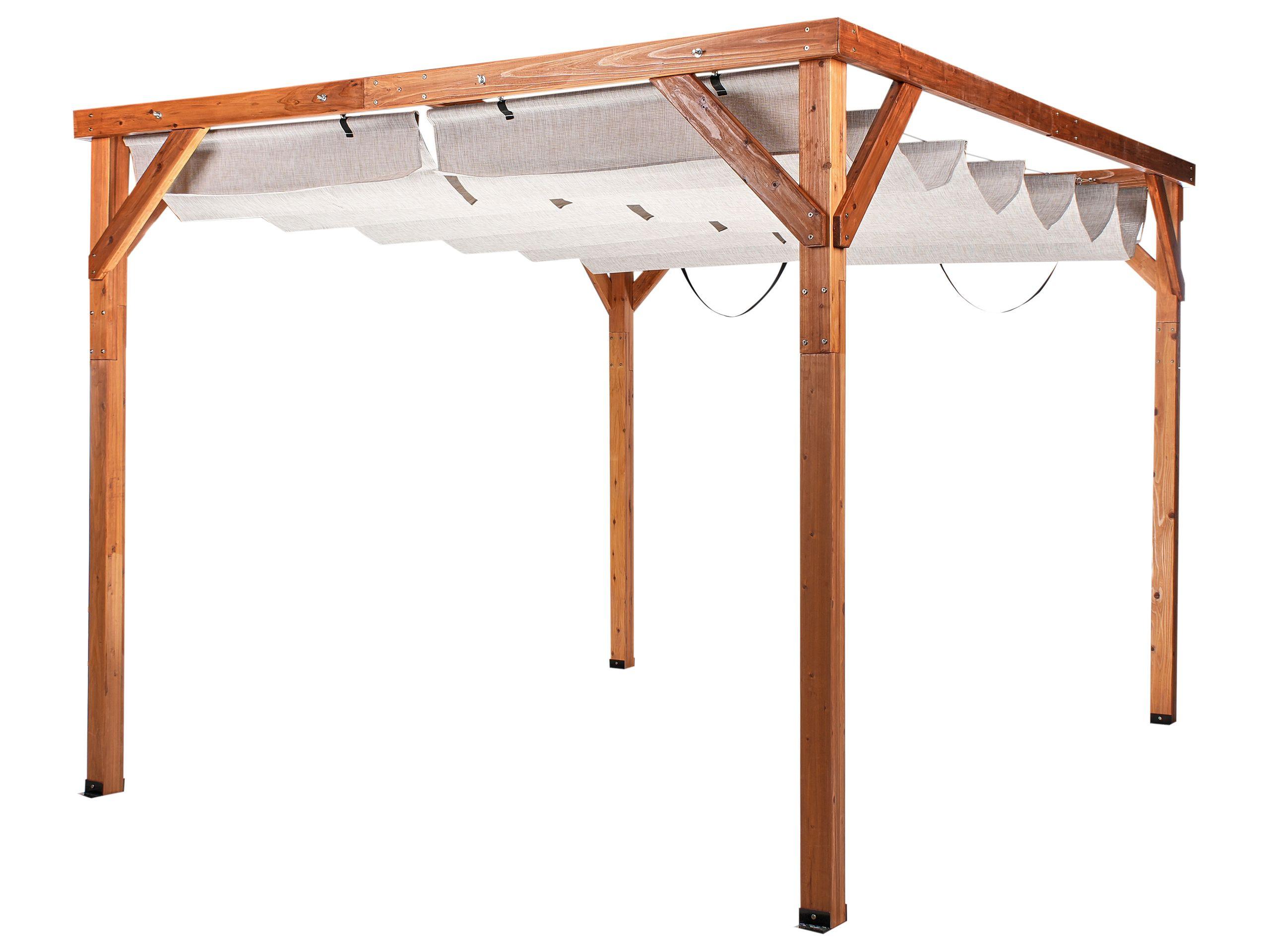 Beliani Gazebo en Legno di abete Rustico VILLAROSA  