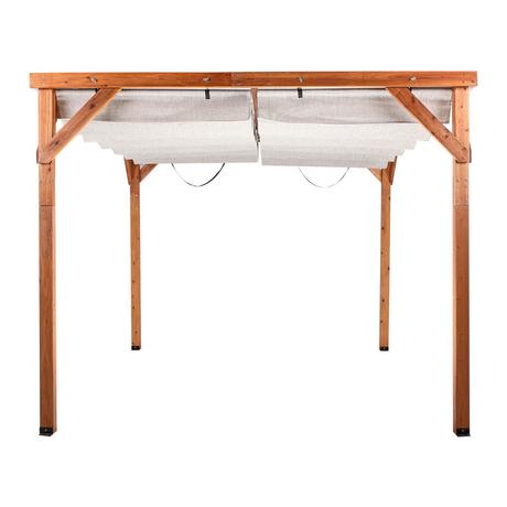 Beliani Gazebo en Legno di abete Rustico VILLAROSA  