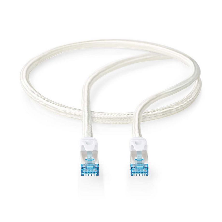Nedis  Cavo di rete CAT6a | S/FTP | RJ45 maschio | RJ45 maschio | 2,00 m | Senza strappo | Rotondo | Intrecciato / PVC | Argento | Scatola con finestra coperta 