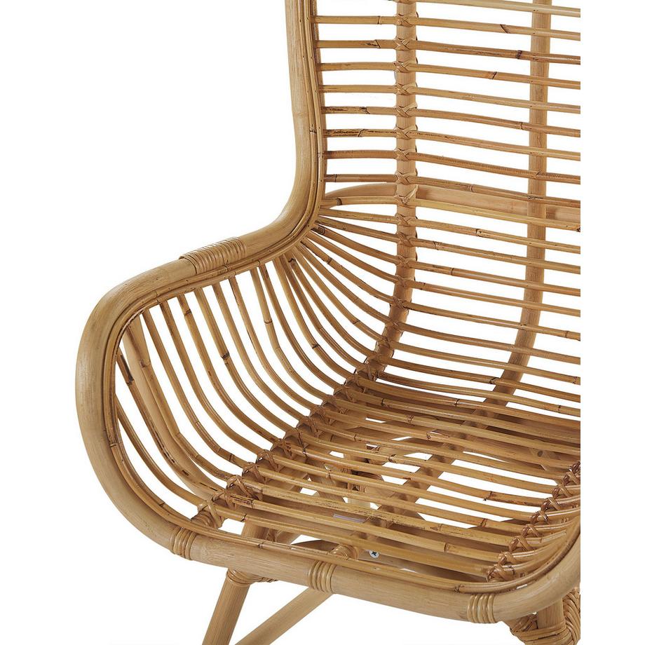 Beliani Chaise de salle à manger en Rotin Boho TOGO  