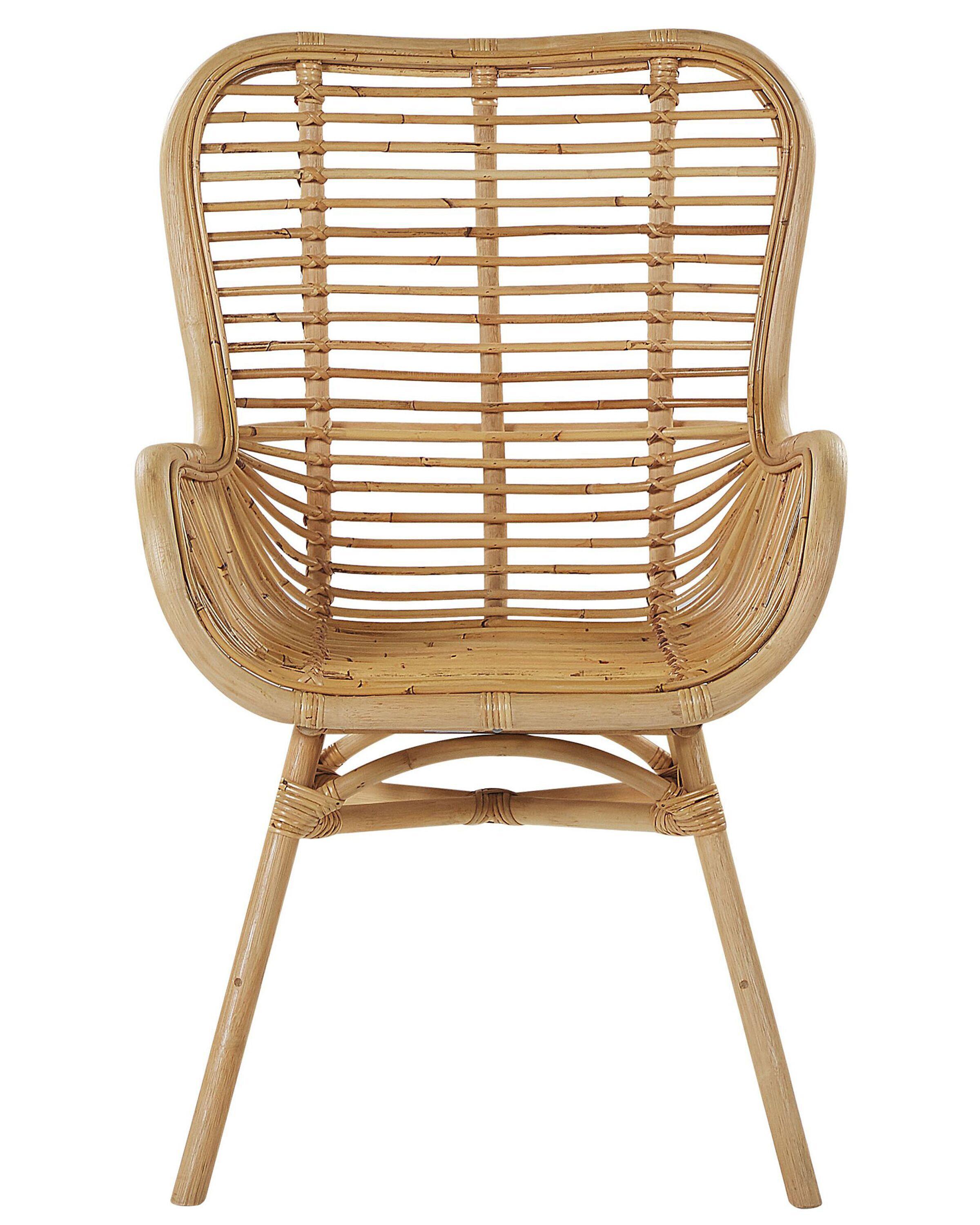 Beliani Esszimmerstuhl aus Rattan Boho TOGO  